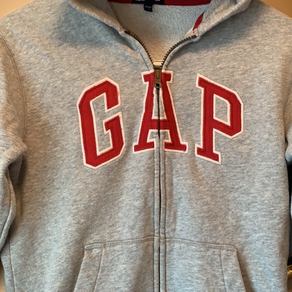 Kids Gap Gray Hoodie Sz L (10) Gap Kids - Picture 3 of 9